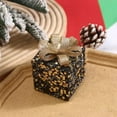 thumbnail image 1 of Peacheart Christmas Tree Mini Gift Box Ornament, Black Gold Present Box with Rhinestone & Glitter Ribbon for Xmas Tree Holiday Wedding Party Supplies Home Decor, 1 of 1