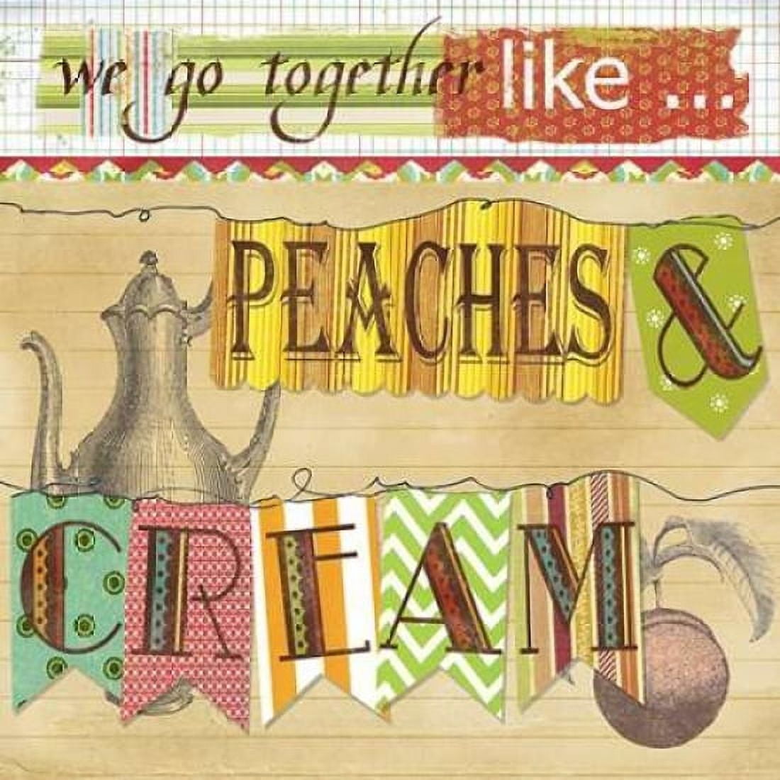 Peaches And Cream Canvas Art - Carol Robinson (24 x 24)