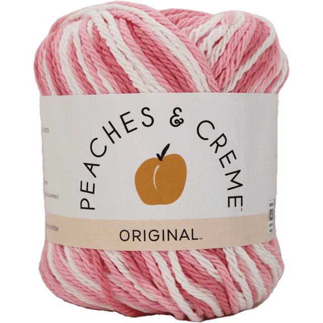 Peaches & Crème Cotton, Strawberry, 2 oz