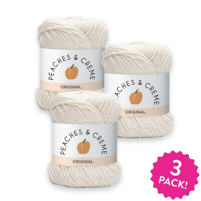  Peaches & Creme (Cream) Cotton Yarn Ecru 2.5 oz.