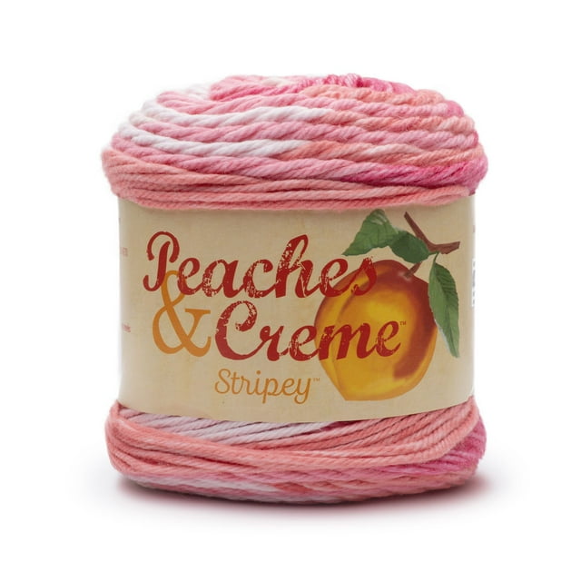 Peaches N Creme Stripey, Ener, 71g, Medium, Cotton - Walmart.com