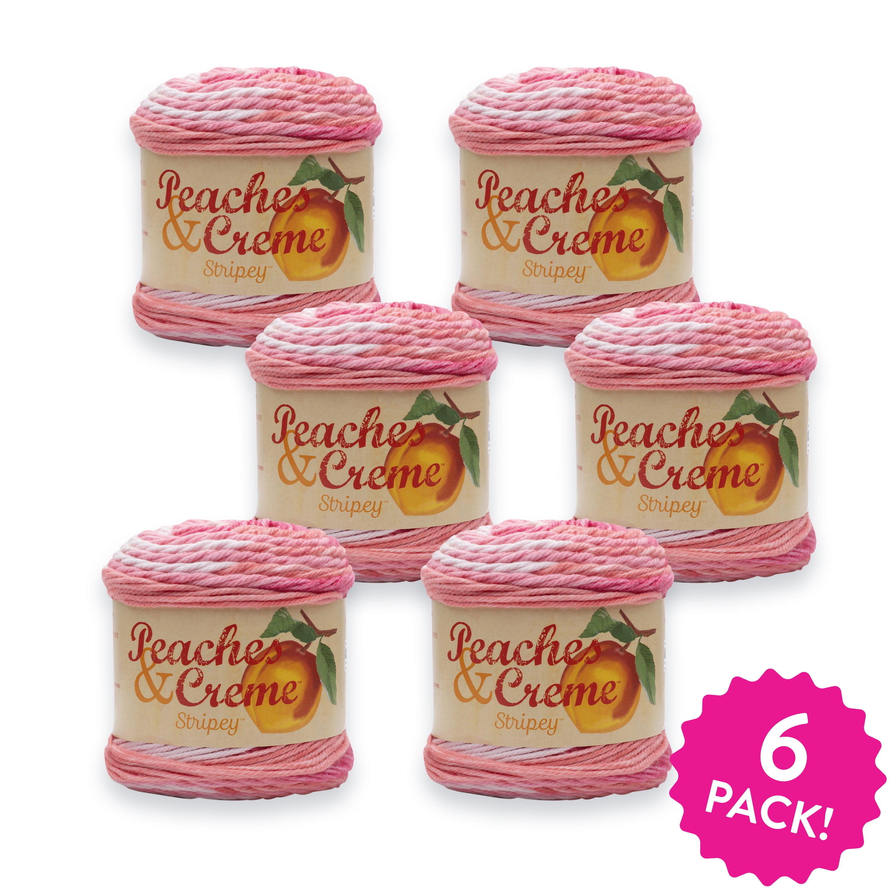 Peaches & Crème Stripey, Energetic Pink