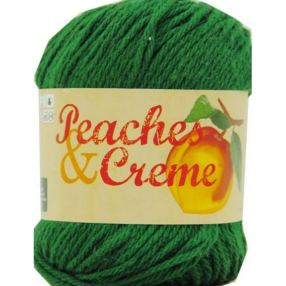 Peaches & Creme Cotton Yarn, Forest Green, 2.5 Oz. 3 Ply