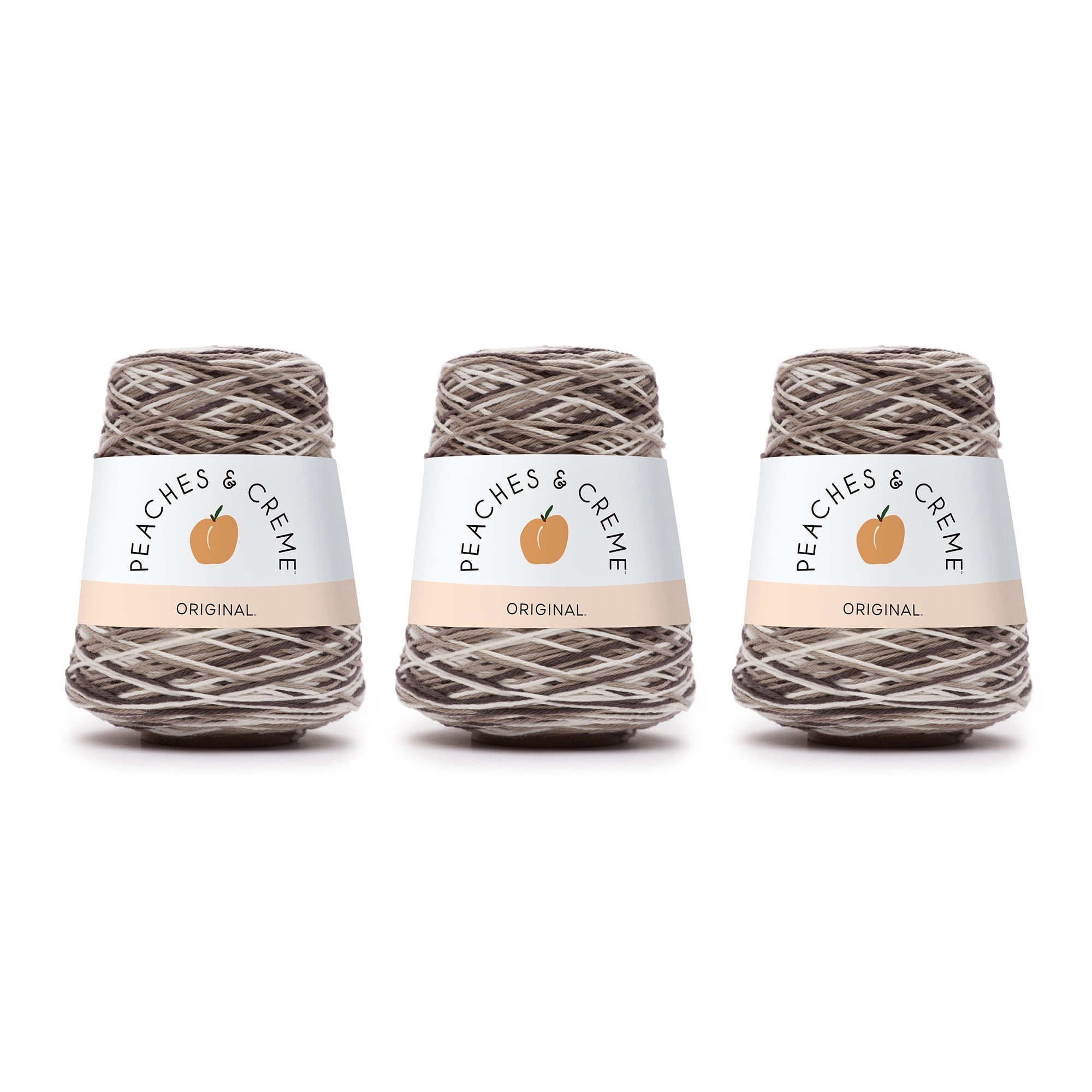 Lion Brand Yarn Comfy Cotton Blend Mai Tai Varigated Light Cotton, Polyester  Multi-color Yarn 3 Pack 