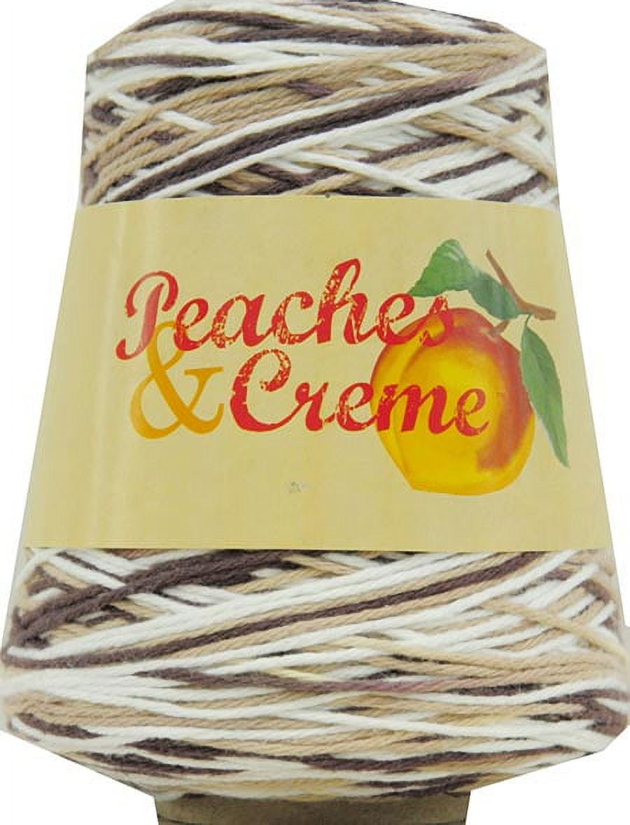 Peaches and Cream White Cotton Yarn Cone, 14 Oz Cone 