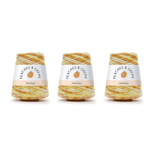 Peaches & Creme™ Cone 4 Medium Cotton Yarn, Creamsicle Ombre 14oz/400g