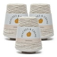 Peaches & Creme™ Cone 4 Medium Cotton Yarn, Ecru 14oz/400g, 674 Yards