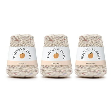 Peaches & Creme™ Cone #4 Medium Cotton Yarn, Panorama 14oz/400g, 674 Yards (3 Pack)