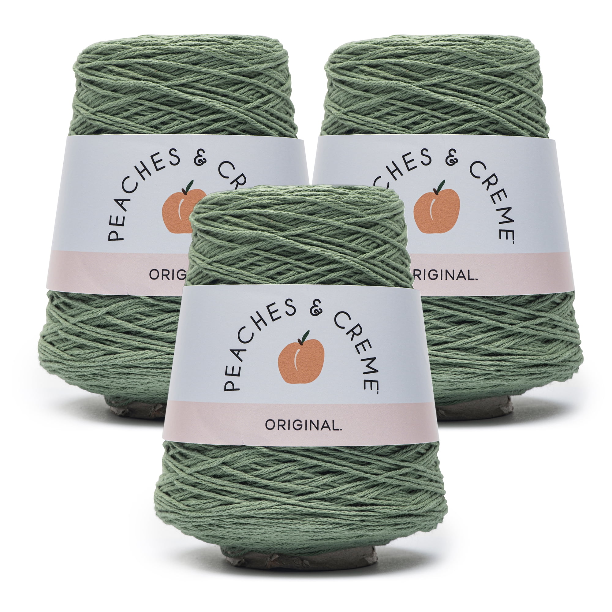 Peaches & Creme Cone 4 Medium Cotton Yarn, Ocean Stripes 14oz/400g, 674  Yards