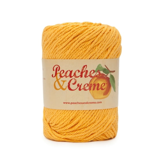 Peaches & Creme Cotton 70.9 Grams Gold Yarn, 1 Each