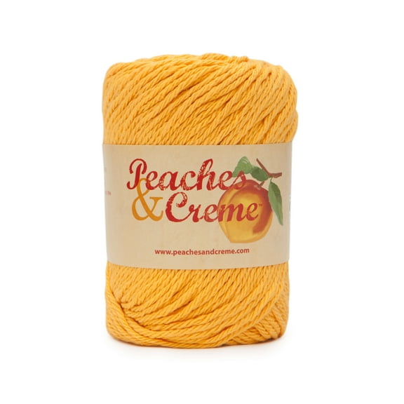 Peaches & Creme Cotton 70.9 Grams Gold Yarn, 1 Each