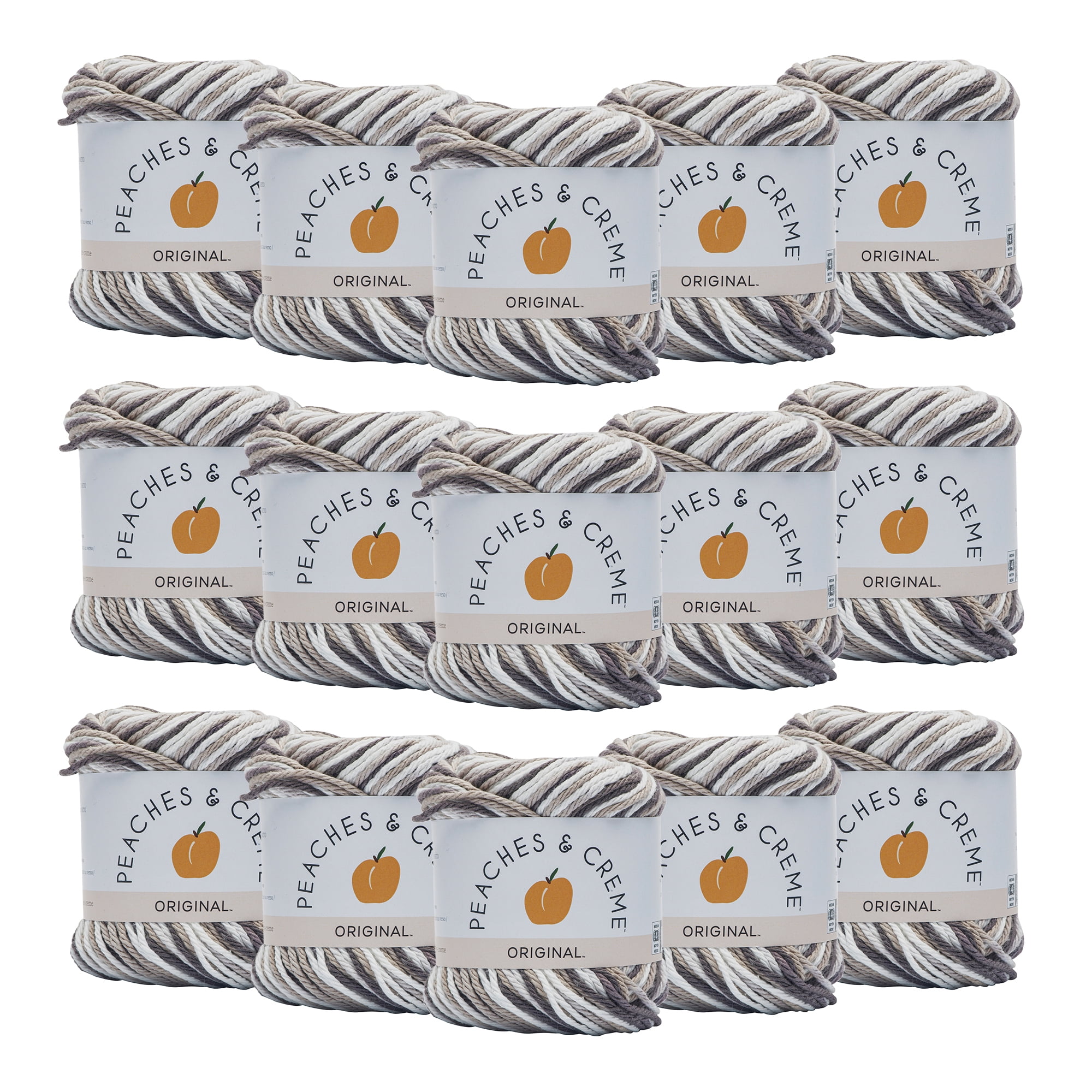 Peaches & Creme™ Ombre #4 Medium Cotton Yarn, Chocolate Milk