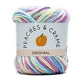 thumbnail image 1 of Peaches & Creme Ombre 4 Medium Cotton Yarn, Fleur De Lavandra 2oz/56.7g, 95 Yards, 1 of 7