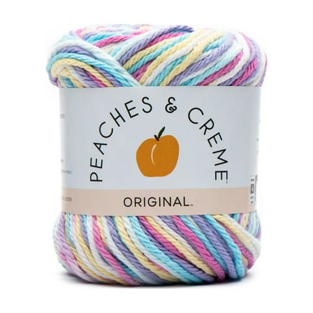 Peaches & Creme Ombre 4 Medium Cotton Yarn, Fleur De Lavandra 2oz/56.7g, 95 Yards