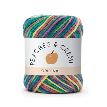 Peaches & Creme Ombre 4 Medium Cotton Yarn, Psychedelic 2oz/56.7g, 95 Yards