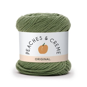 Peaches & Creme Solid 4 Medium Cotton Yarn, Rosemary 2.5oz/70.9g, 120 Yards