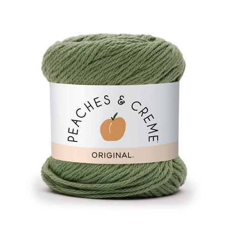 Peaches & Creme Solid 4 Medium Cotton Yarn, Rosemary 2.5oz/70.9g, 120 Yards