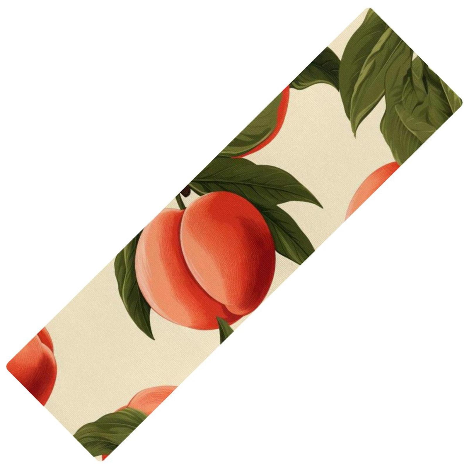 Peaches Kitchen Runner Rug 15.7"x59" Washable NonSlip Absorbent