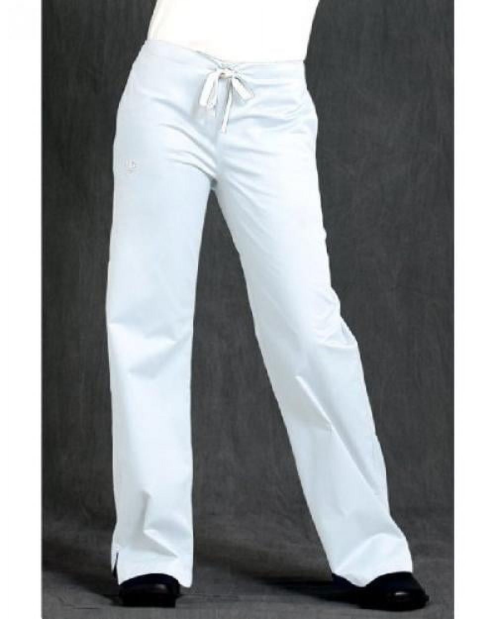 Peaches Med Couture Signature Scrub Pant White Small Tall