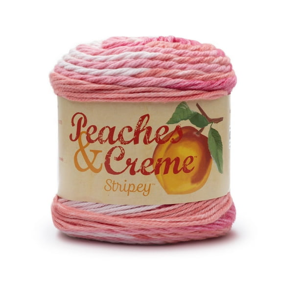 Peaches N Creme Stripey, Ener, 71g, Medium, Cotton