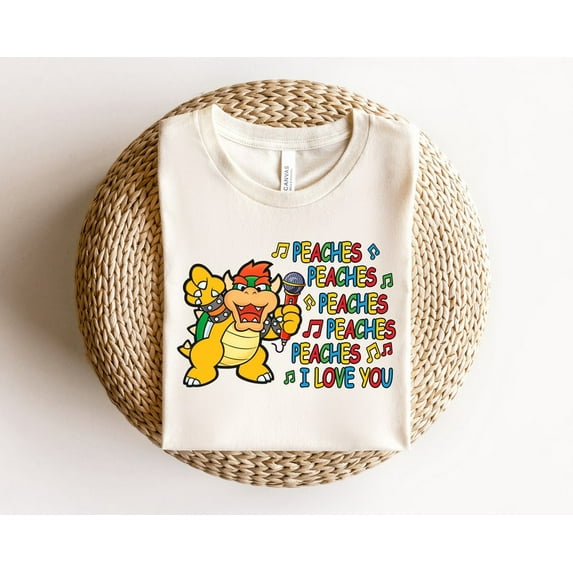 Peaches Peaches Peaches T-Shirt, Back to School Shirt, Mario First Grade Kids Tee, Kindergarten Graphic Shirt