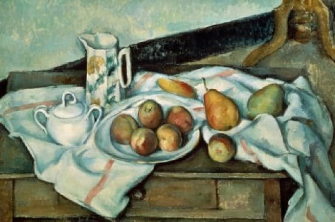 Peaches and Pears 1888-1889 Paul Cezanne (1839-1906 French) Oil on Canvas Museum of Modern Western Art Moscow Russia Canvas Art - Paul Cezanne (18 x 24)