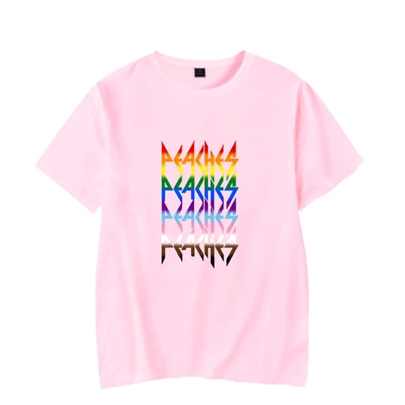 Peaches Pride Logo T-Shirt Men/Women Streetwear T-Shirt Shirt Short Sleeve