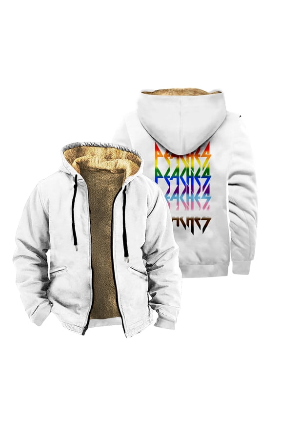 Peaches Pride Zipper Hoodies Jacket Women Men Long Sleeve Streetwear Coat