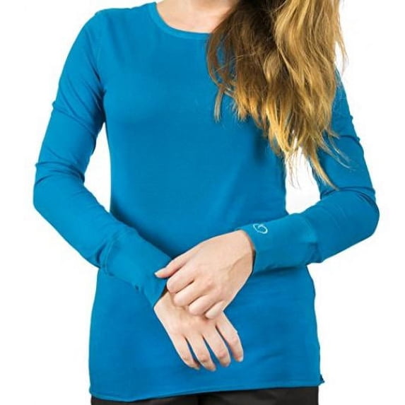 Peaches Uniforms Long Sleeve Tee (Deep Sea M)