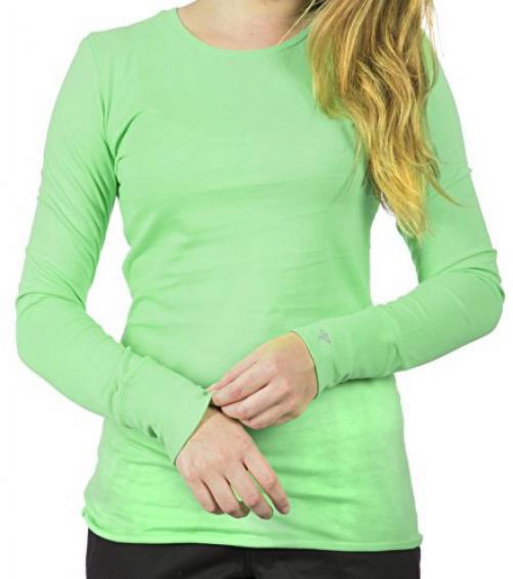 Peaches Uniforms Women's Long Sleeve Underscrub Small Key Lime