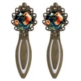 thumbnail image 1 of Peaches Vintage Copper-Colored Lace Bookmarks - Stainless Steel Book Accessories for Readers and Book Lovers, 1 of 5