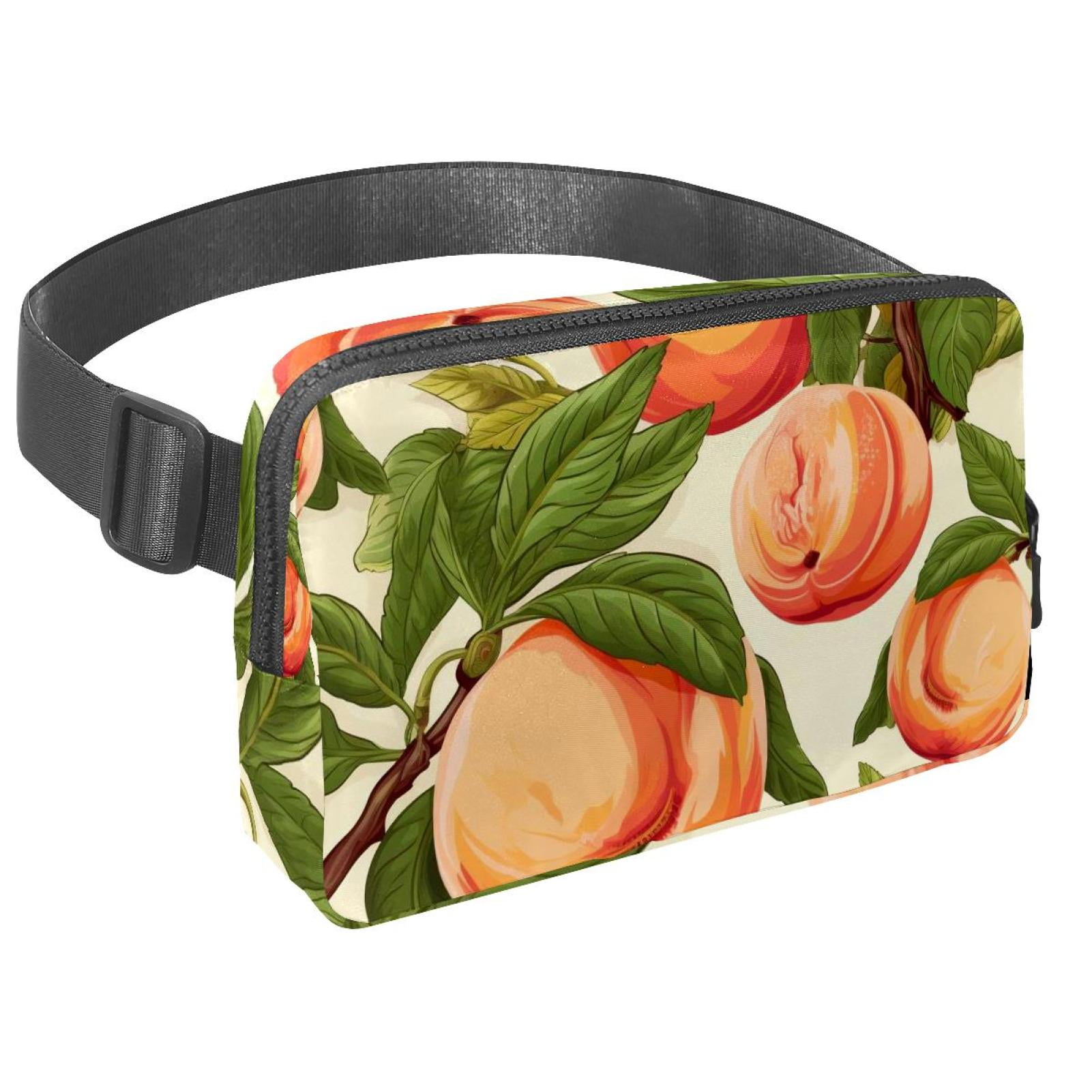 Peaches Waist Pack Running Belt Fanny Packs Lightweight Adjustable with Extension Strap Unisex