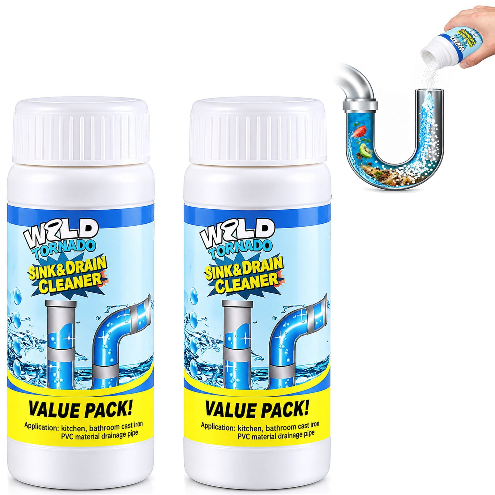 Peachloft Drain Cleaner, Gentle and Effective Clearing, High-Efficiency ...