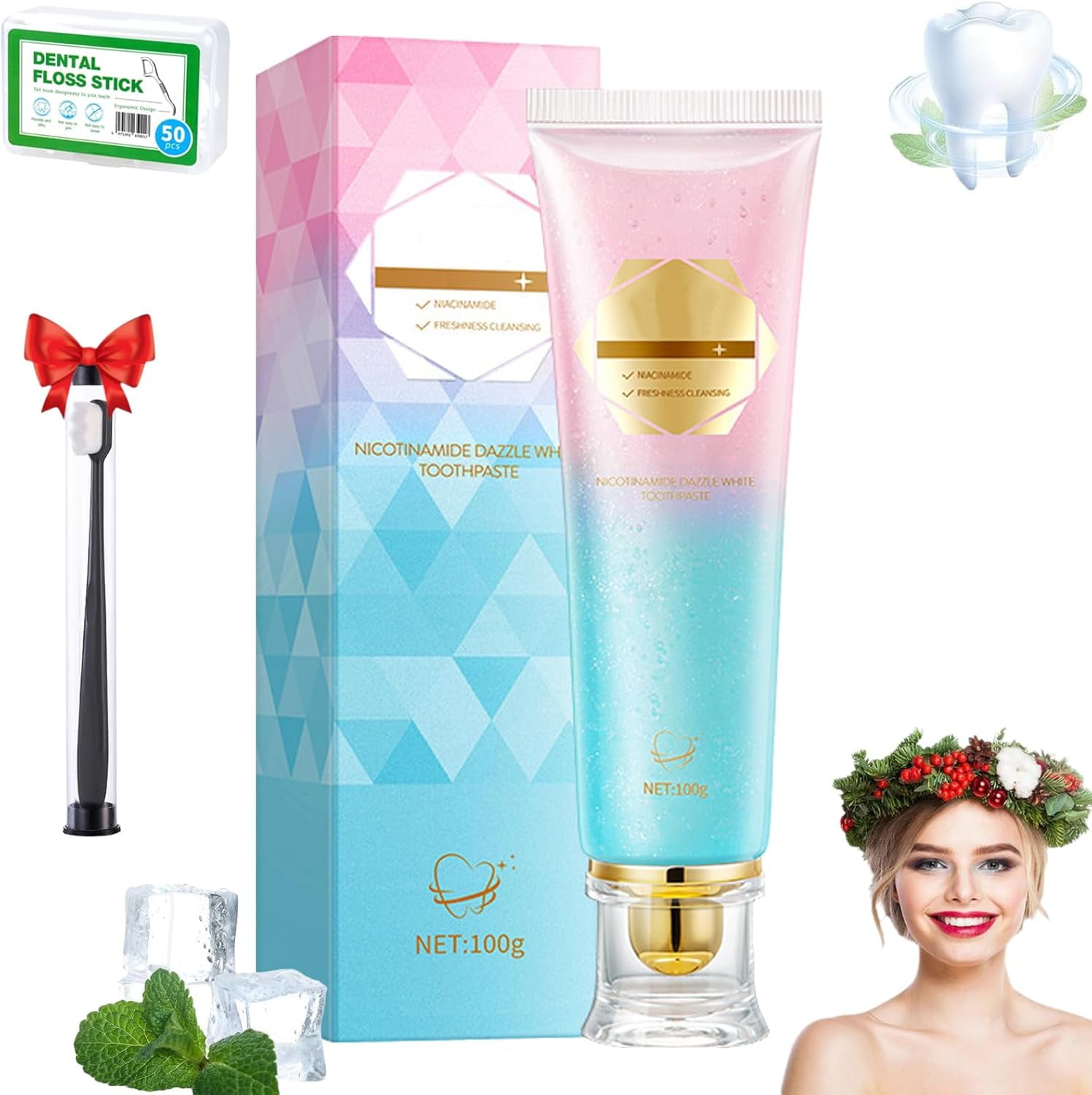 Peachloft Teeth Whitening Toothpaste, 2025 Upgrade Fresh Breath ...