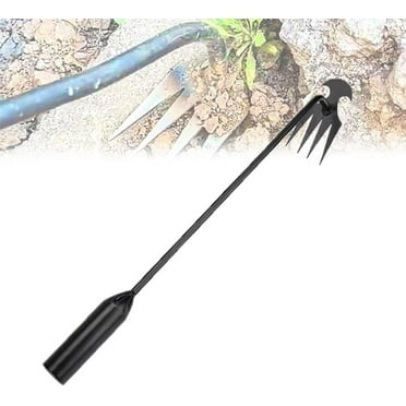 Peachloft Weed Puller, Everglowly Weeder, Everglowly Weed Removal Tool Long Handle, Peachloft Garden Weed Pulling Tool Uprooting Weeding Tool, 4 Teeth Manganese Steel Forged HandTool (11.4in)