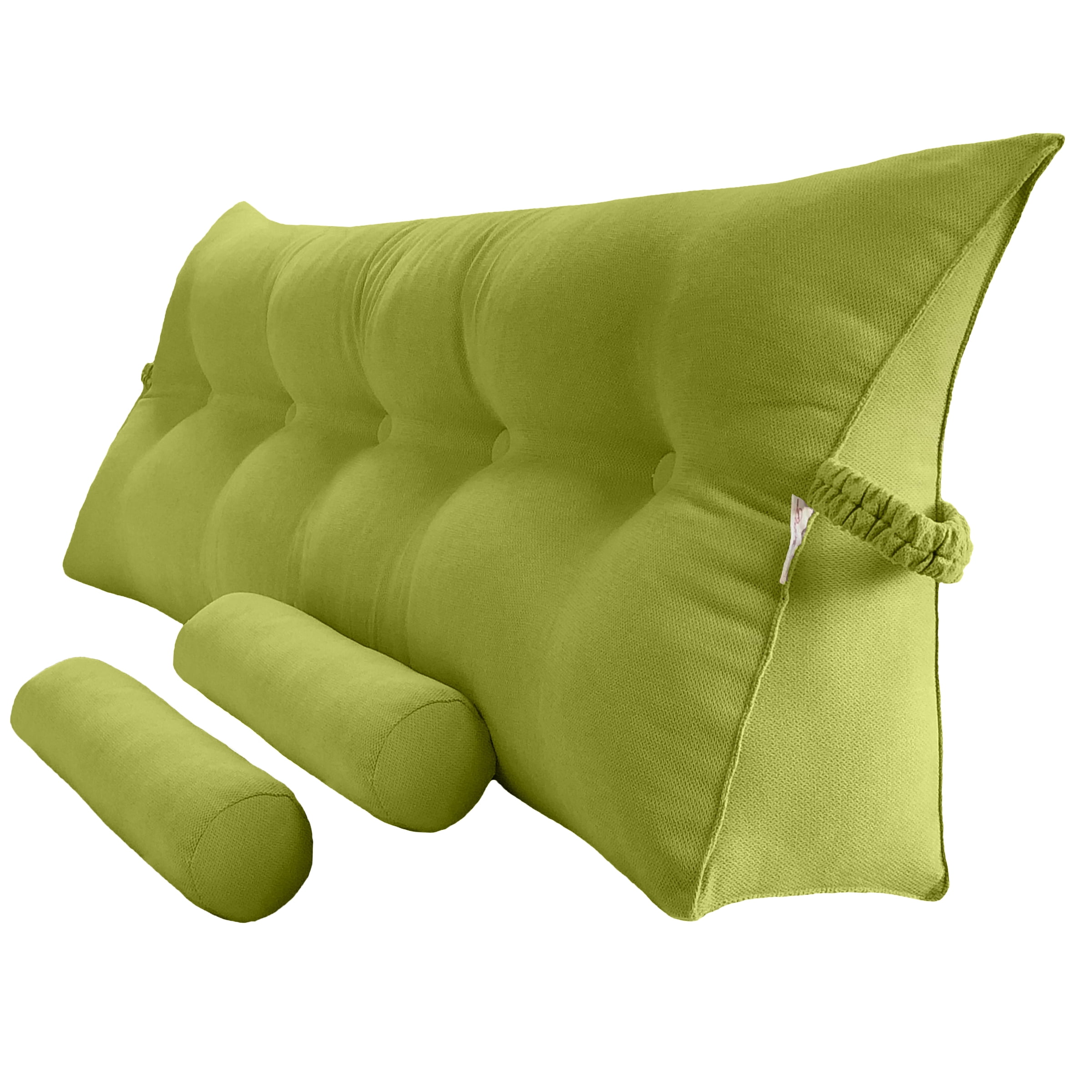 Peachwell Triangular Reading Bedrest Pillow Large Bolster Cushion