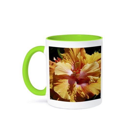 Peachy Hibiscus Mug 11oz