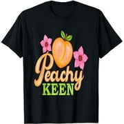 Peachy Keen Fun Funny Peach Flower Spring Summer T-Shirt