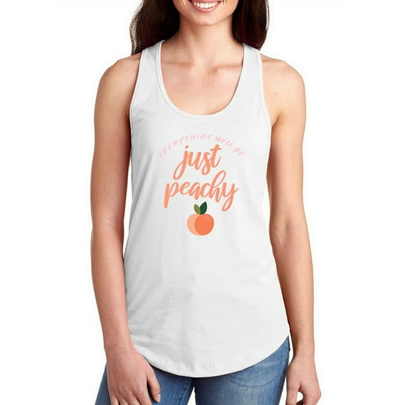 Peachy Keen Ii Racerback Tank Women -Grace Popp Designs, Female Small