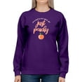 thumbnail image 1 of Peachy Keen Ii Sweatshirt Women -Grace Popp Designs, Female Medium, 1 of 4