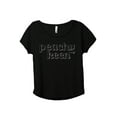 thumbnail image 1 of Peachy Keen Women's Fashion Slouchy Dolman T-Shirt Tee Heather Black 3X-Large, 1 of 4