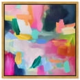 thumbnail image 1 of Peachy Reverie Canvas Modern Colorful Print by Art Remedy, Gold Frame, 40" x 40", 1 of 7