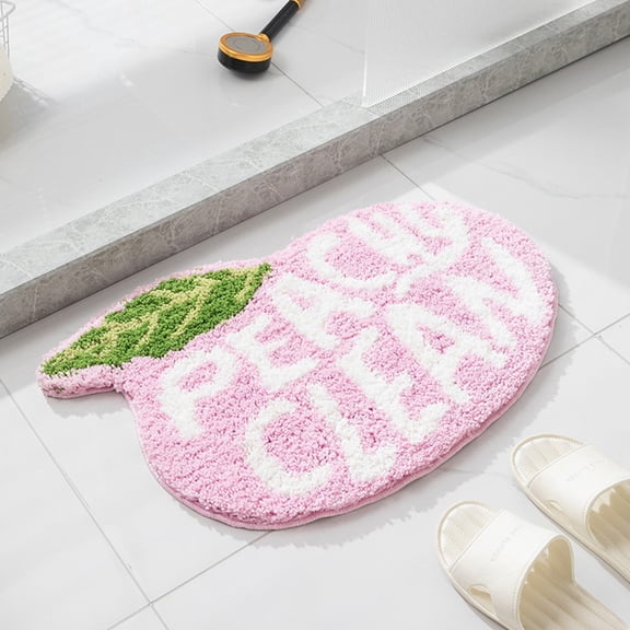 Peachy Soft Bath Mat: Ultra Absorbent, Non-Slip & Machine Washable Rug
