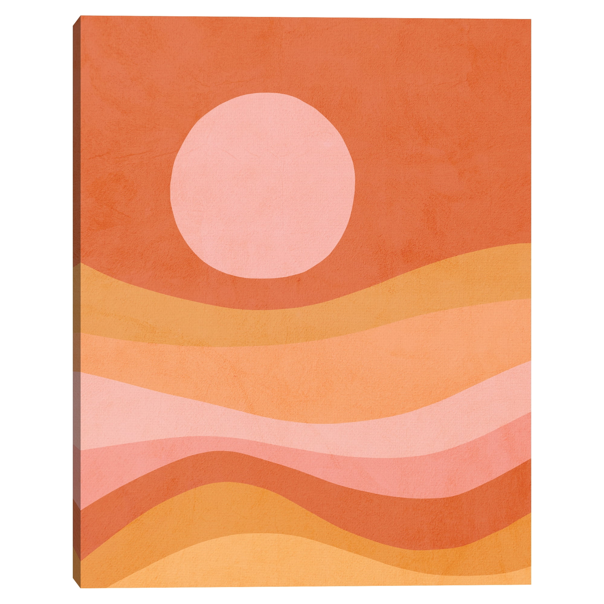 Peachy Summer Sunset by Dominique Vari Canvas Art Print
