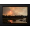 thumbnail image 1 of Peaco, Jim 14x11 Black Modern Framed Museum Art Print Titled - Sunset over the Gardner River, Yellowstone National Park, 1 of 4