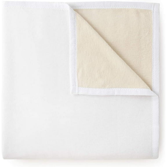Peacock Alley Favorite Luxury Reversible Cotton Blanket for Year Around Use - 100% Long Staple Cotton, Imported from Portugal - King, White