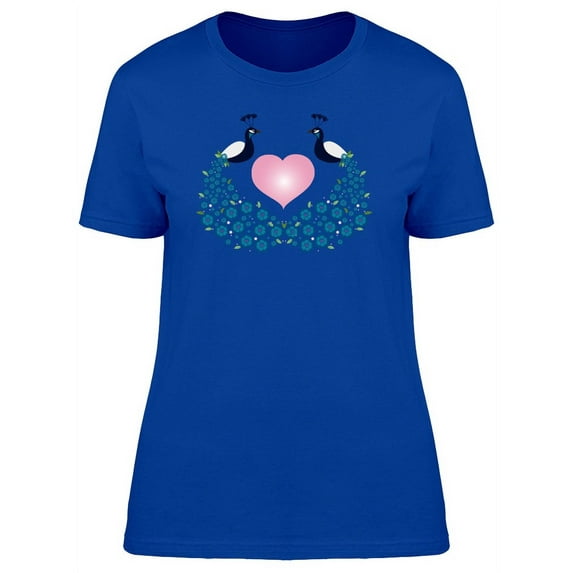 Peacock Animal Art T-Shirt Women -Image by Shutterstock, Female Medium