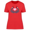 thumbnail image 1 of Peacock Animal Art T-Shirt Women -Image by Shutterstock, Female XX-Large, 1 of 2