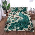 Peacock Art Duvet Cover Set King Double Full Twin Single Size Bed Linen