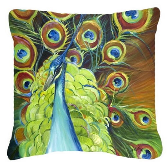 Peacock Canvas Fabric Decorative Pillow